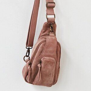 FREE PEOPLE Hudson Sling Bag In Winter Coral NWT